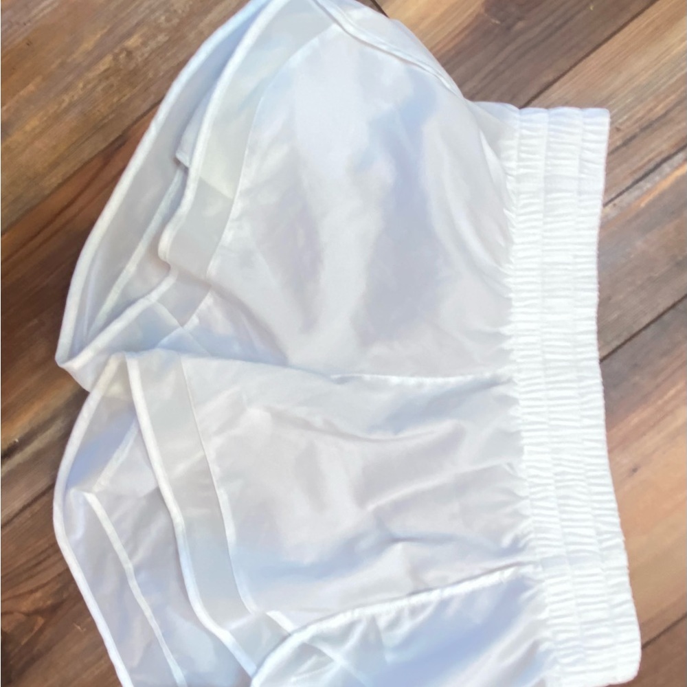 Athleta White and Tan Athletic Shorts